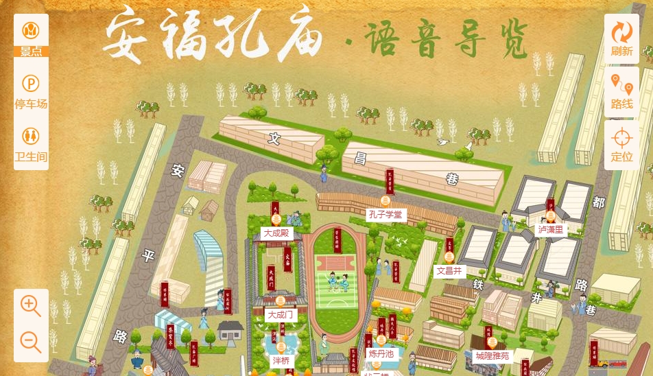 锦江手绘地图：智慧景区智能化服务的延伸
